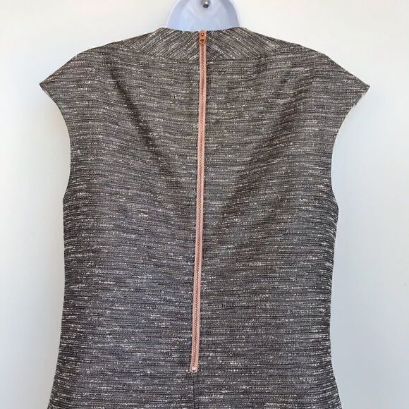 Ted Baker London Grey Sparkle Sheath Dress Sz 8-10 - Picture 6 of 9